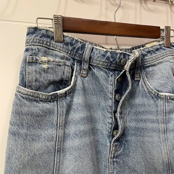 NWOT Free People Mambo Denim Midi Skirt Size 27 - Picture 7 of 16